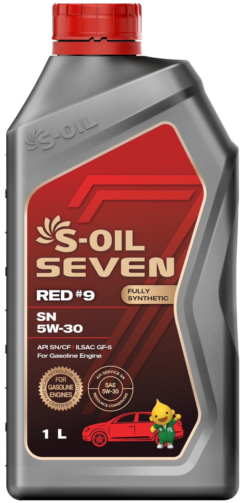 Синтетическое моторное масло S-OIL SEVEN RED #9 SN 5W-301л