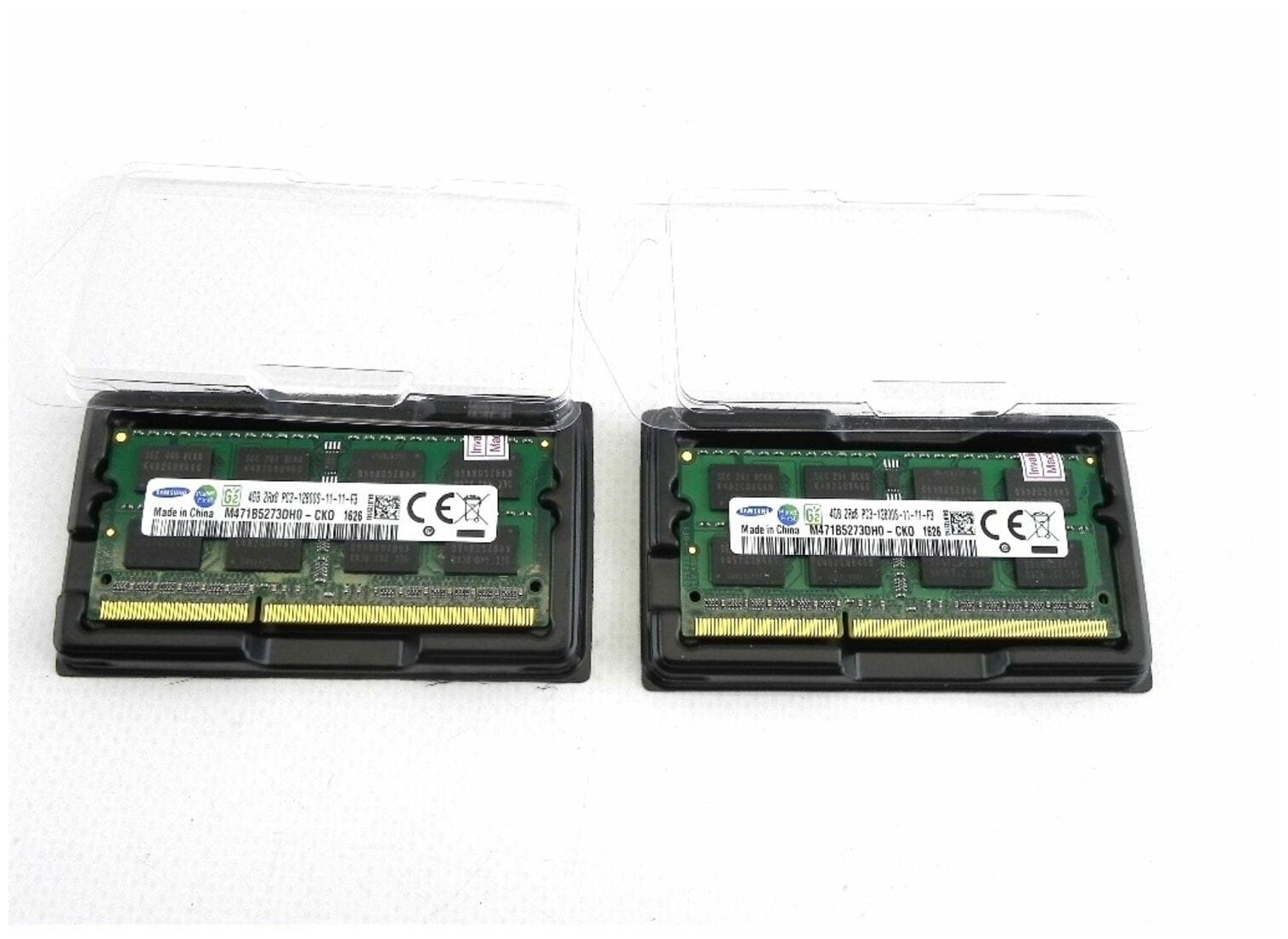 Оперативная память Samsung 8GB (2x4Gb) DDR3 1600 МГц SO-DIMM M471B5273DH0-CK0 - 2 шт.