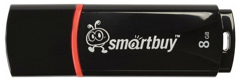 Память Smart Buy "Crown" 8GB, USB 2.0 Flash Drive, черный