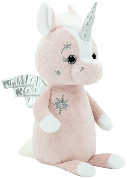 Мягкие игрушки KULT of toys Little Stars Плюшевый единорог Юни (розовый), подарок для девочки/мальчика, 30см