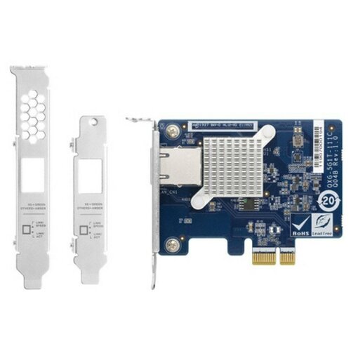 QNAP Сетевая карта QNAP LAN-40G2SF-MLX Dual-port 40GbE SFP+ network expansion card, Brackets for rackmount,tower and full height models are included.