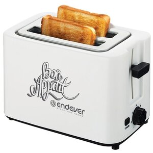 Тостер для хлеба Endever ST-111, 7 режимов поджаривания / функции отмены, центрирования / автоматический выброс тостов