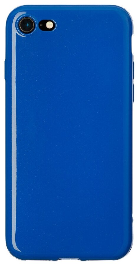 фото Чехол для Apple iPhone SE (2020)/7/8, синий, Jelly Glitter, Deppa 900093