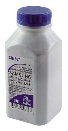 Тонер B&W (Black&White) STA-587 Samsung ML-1640/41/1910/15/2240/41/SCX 4600/23 (фл, 85г) Standart фас России