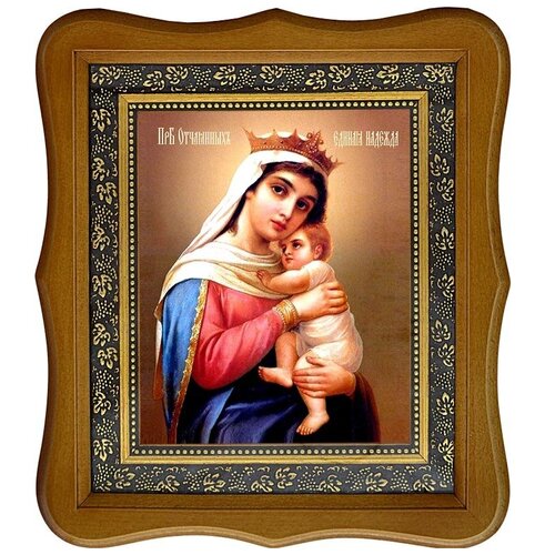 икона отчаянных единая надежда божией матери размер 14 х 19 см Отчаянных Единая Надежда. Икона Божьей Матери на холсте.