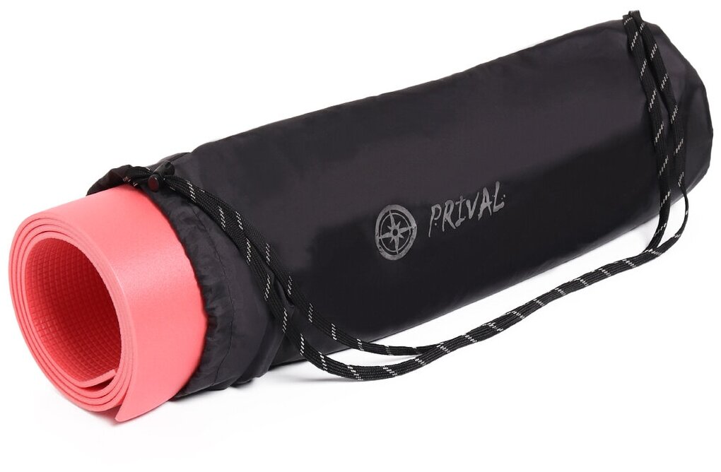 Коврик с чехлом для спортивных занятий Prival Yoga LOTOS 5мм, красный