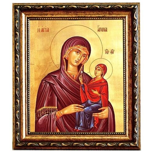 Анна праведная, мать Пресвятой Богородицы. Икона на холсте. печерская анна ивановна иконы пресвятой богородицы