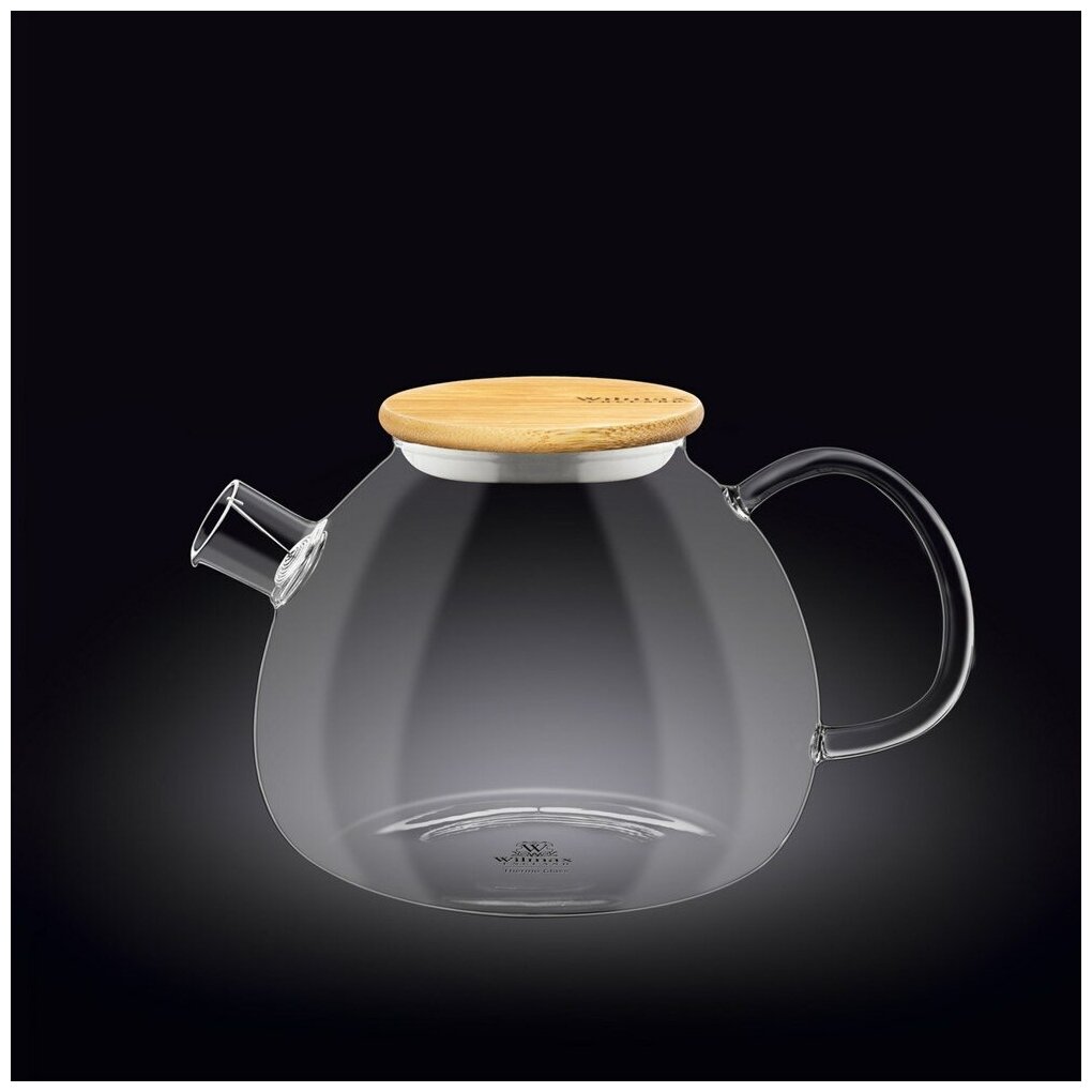 Заварочный чайник Thermo Glass 1,2 л. (форма сфера). Wilmax
