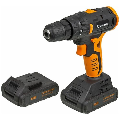 Дрель-шуруповерт аккумуляторная ДА-18Л-2КУБ 20 Ач бесщеточный двигатель Вихрь 765000₽