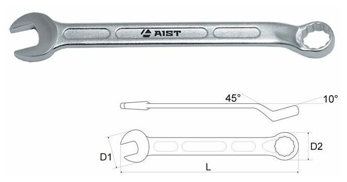 Комбинированный ключ AIST - фото №2