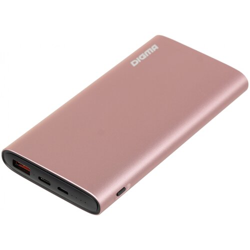 Внешний аккумулятор Digma DGPF10F 10000mAh 3A QC PD 20W 1xUSB розовый (DGPF10F20APN)