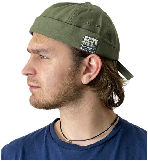 Шапка докера Skully docker hat denim