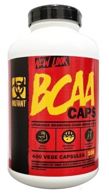 Бсаа Mutant BCAA Capsules 2:1:1 400 капсул