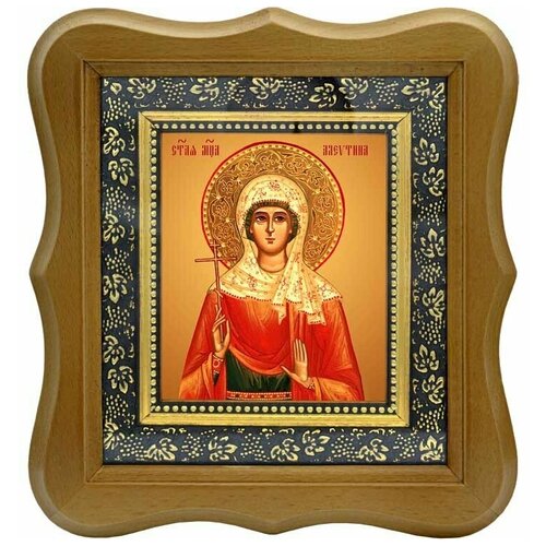 Алевтина Кесарийская (Палестинская) святая мученица. Икона на холсте.
