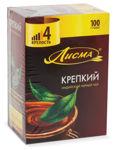 Чай черный Лисма "Крепкий" индийский, 100 пакетиков - фото №12