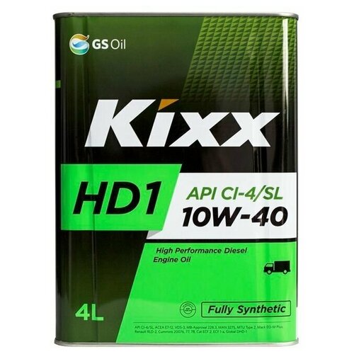 Масло моторное KIXX HD1 CI-4 синт.10W40 диз. 6л
