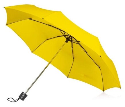 Зонт Noname, механика, 3 сложения, купол 97 см, 8 спиц, чехол в комплекте, желтый