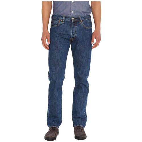 Джинсы Levi's, размер W29/L28, синий джинсы зауженные размер w29 l28 синий