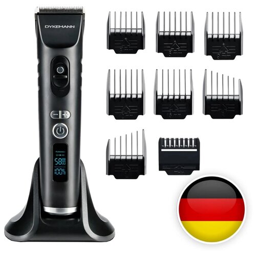Машинка для стрижки волос и бороды Dykemann Friseur H22 Для cтрижки волосДля стрижки бородыДоп станции8 насадок6500 об мин4ч от аккумулятора 779000₽