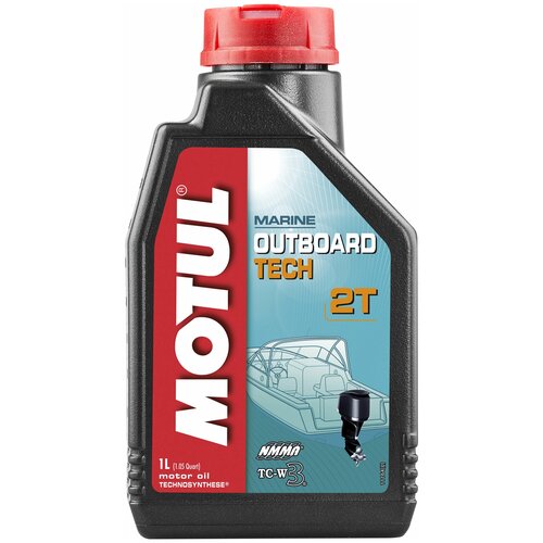 Моторное масло MOTUL OUTBOARD TECH 2T Не подлежит классификации по SAE Синтетическое 2л (101726)
