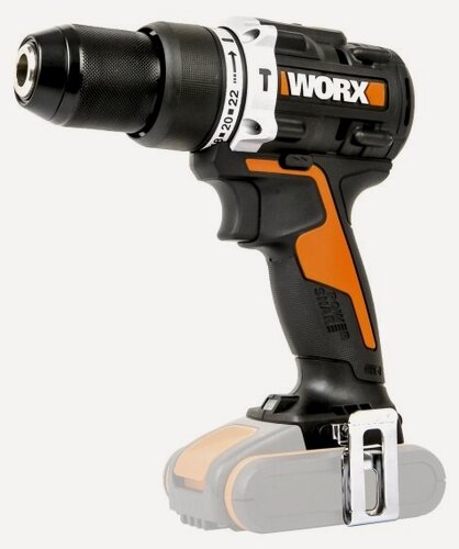 Изображение товара Дрель-шуруповерт аккумуляторная Worx WX352.9, без АКБ и ЗУ