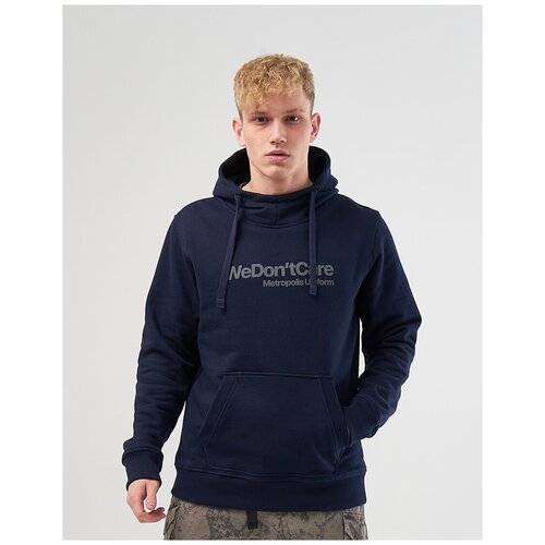 фото Толстовка we don’t care basic logo hoodie navy