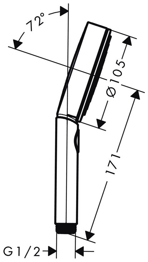 Ручной душ Hansgrohe - фото №3