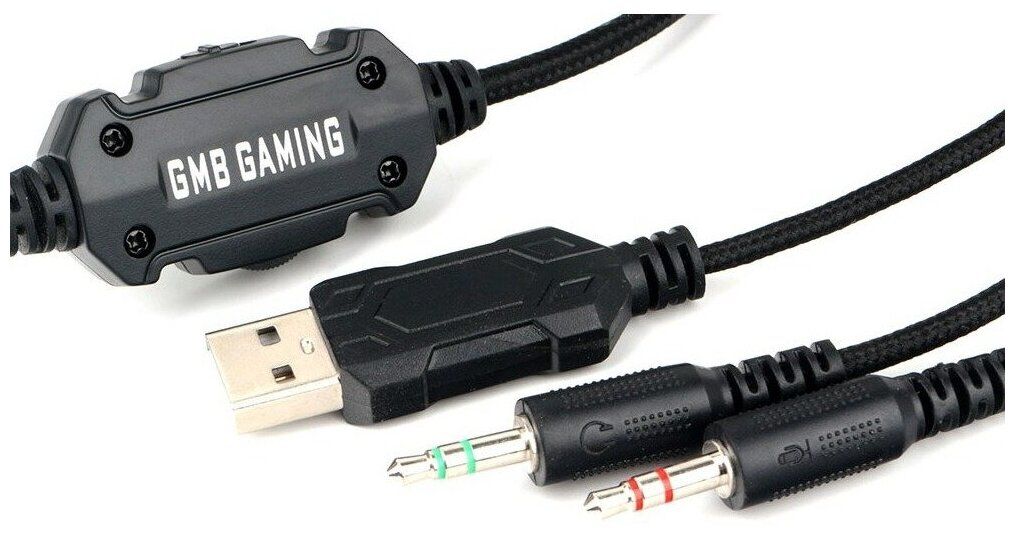Гарнитура игровая Gembird MHS-GX20 мембр 50 мм подсветка рег гром рег оголовье каб 21 м