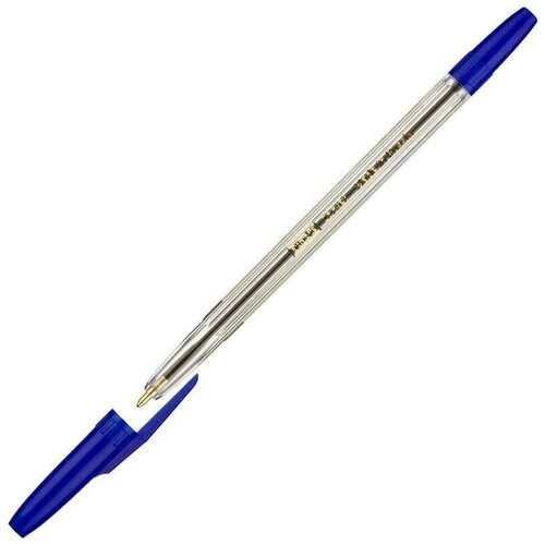 Ручка шариковая Attache Corvet (0.7мм, синий цвет чернил, корпус прозрачный)