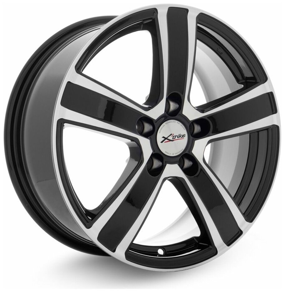 Диск колесный X'trike X-108 7xR16 5x114.3 ЕТ45 ЦО60.1 насыщенный серебристый 14515ZX