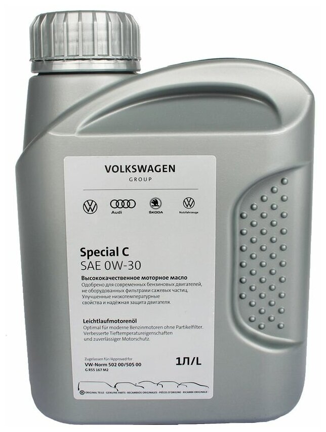 Синтетическое моторное масло VOLKSWAGEN Special C 0W-30, 1 л, 1 шт