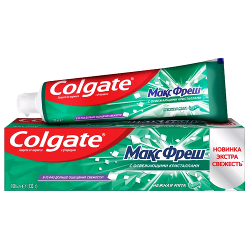 Зубная паста Colgate Макс Фреш. Нежная Мята Зубная паста 