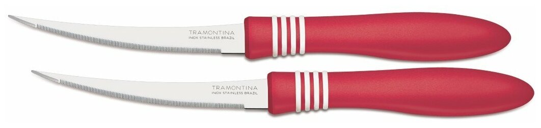 Нож для овощей TRAMONTINA 23462/275 Cor Cor 2 12,5с 2 штуки, красный