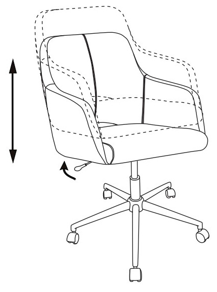 Компьютерное кресло Бюрократ CH-380SL офисное, обивка: текстиль, цвет: янтарный - фотография № 7