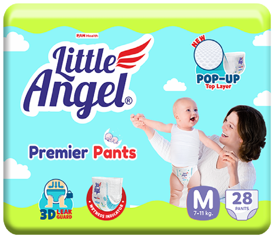 Подгузники трусики детские Little Angel Premier, 3/M (6-9 кг)-28 шт