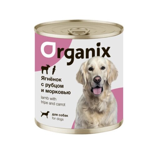 Organix консервы Консервы для собак Ягненок с рубцом и морковью 22ел16, 0,1 кг