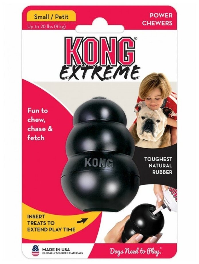 Игрушка для собак KONG Extreme S (K3E), черный - фотография № 8