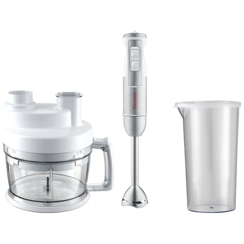 Многофункциональный блендер Pioneer двойные битеры и крючки диск для нарезки сетка для нарезки кубиками 8х8 мм и контейнер 2 л 1400 Вт 569200₽
