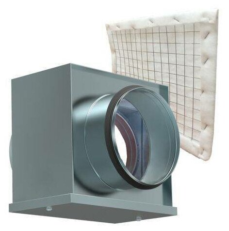 Фильтр вентиляционный ФЛК-125, диаметр 125 мм степень защиты G3/EU3, в комплекте с фильтрующей вставкой