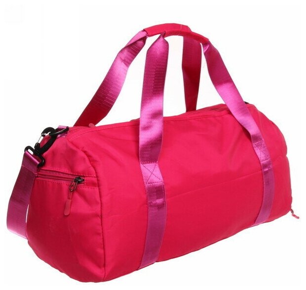 Сумка спортивная «Sport Pink»,водонепроницаемый отдел + 2 кармана+отдел под обувь, цвет розовый, 42*24*18 см - фотография № 4