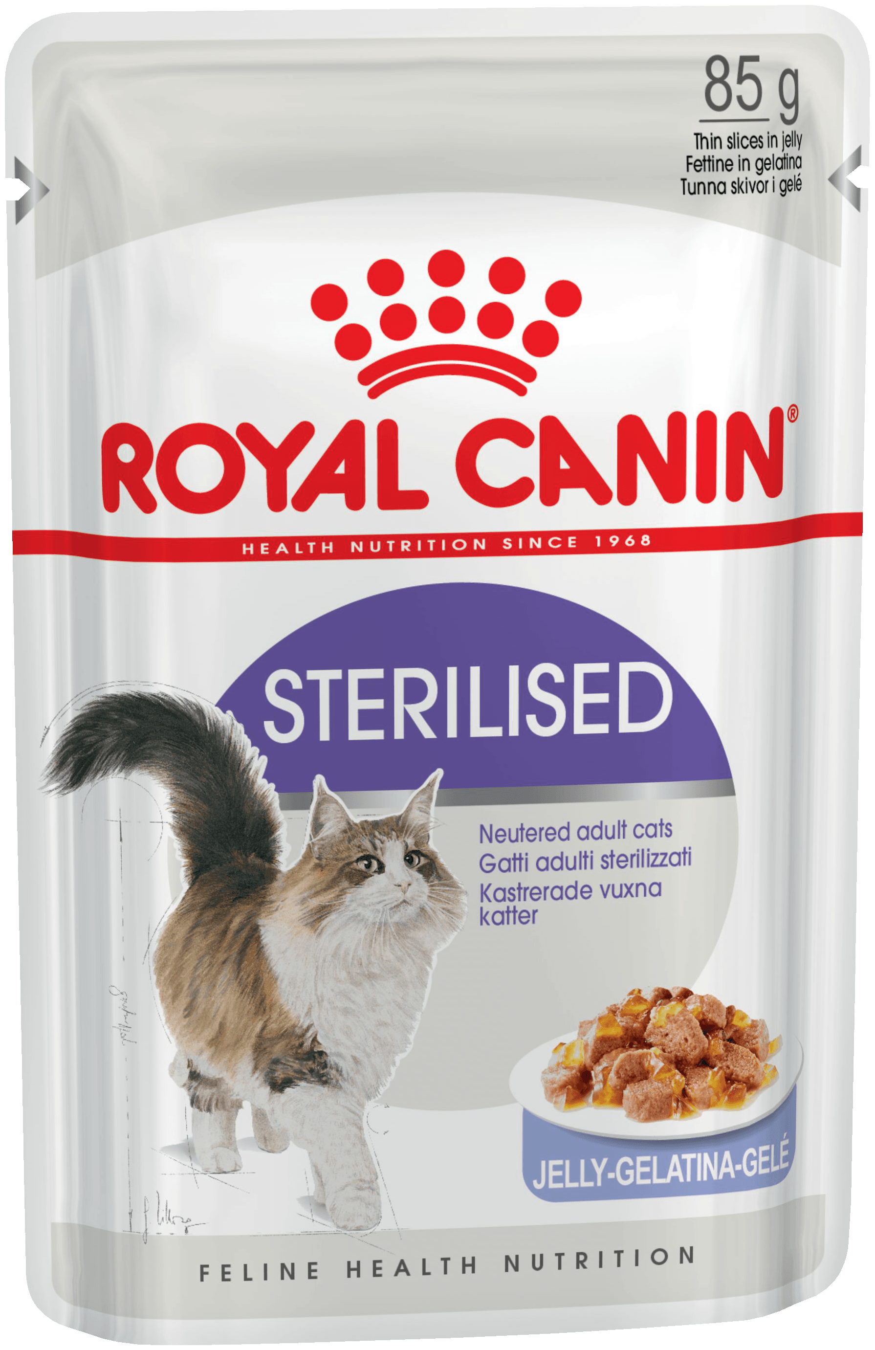 Влажный корм для стерилизованных кошек Royal Canin Sterilised 85 г (кусочки в желе)