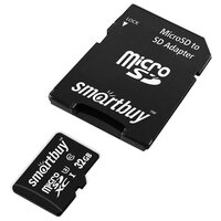 Micro SDHC карта памяти Smartbuy 32GB U3 V30 A1 Advanced R/W up to 90/55 с адапт (SB32GBSDU1A-AD)