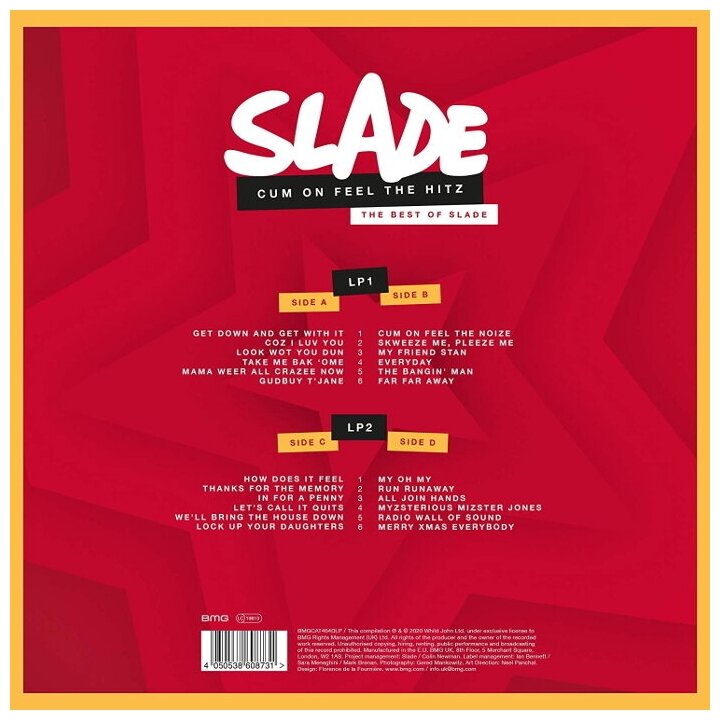 SLADE SLADE - Cum On Feel The Hitz: The Best Of Slade (2 LP) IAO - фото №3
