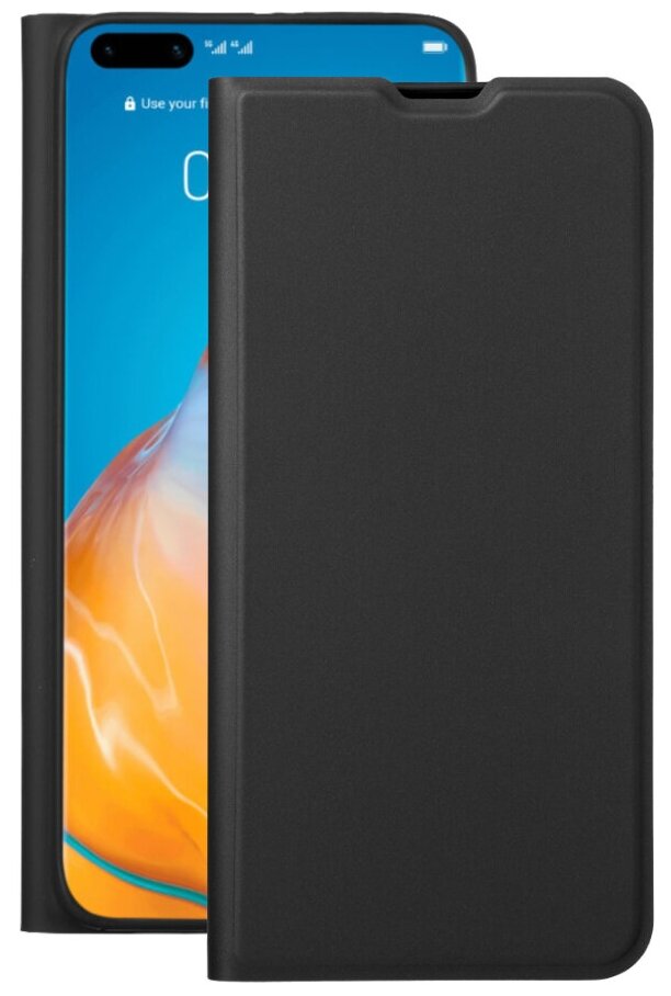 Чехол Book Cover Silk Pro для Huawei P40 Pro, черный, Deppa 87591
