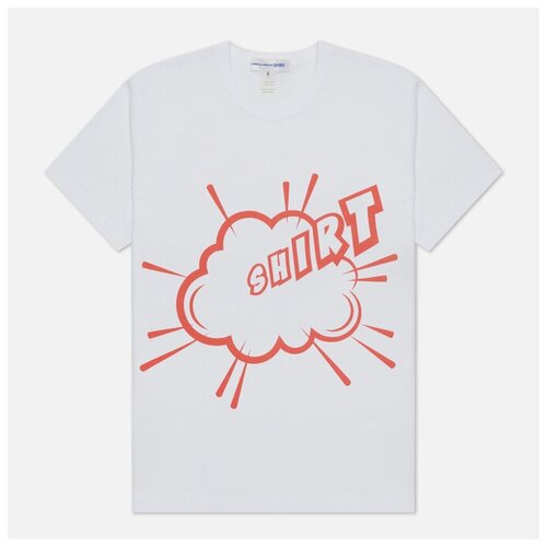 Мужская футболка Comme des Garcons SHIRT x Christian Marclay Print Shirt Crew Neck белый, Размер M