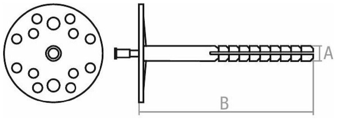 Дюбель для теплоизоляции 10х80 мм с металлическим гвоздем термоголовка STARFIX 20 штук (SMC6-54070-20) - фотография № 5
