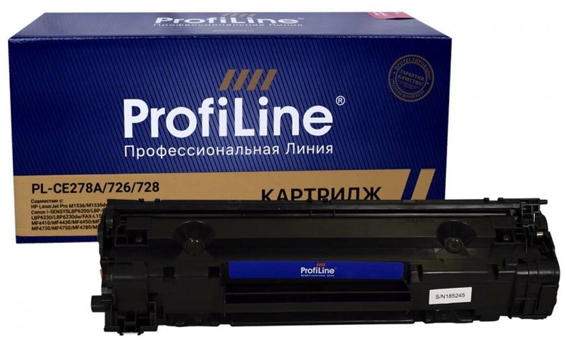 Картридж CE278A/726/728 (№78A) для HP LaserJet M1536dnf, Canon MF4410, MF4400 2000 стр. ProfiLine