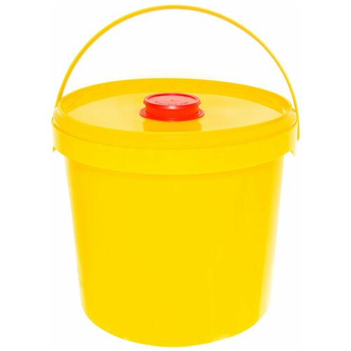Контейнер для сбора отходов острого инструмента 5 л комплект 30 шт, желтый (класс Б), сзпи
