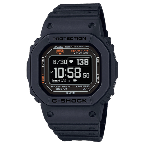 Наручные часы CASIO G-Shock, черный смарт браслет m6 с пульсометром тонометром шагомером и bluetooth подключением