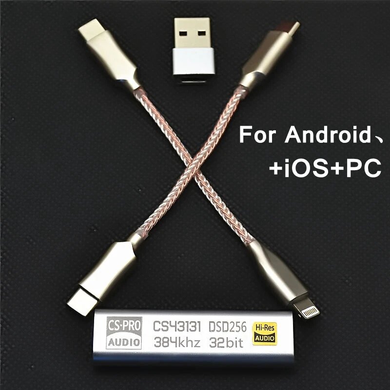 ЦАП-усилитель CS43131 для наушников USB Type C, For iOS Android PC